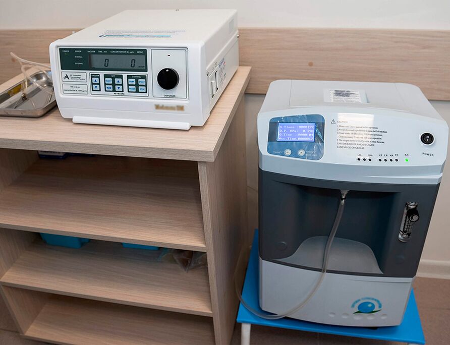 Ozonatoren zur Herstellung von medizinischem Ozon.